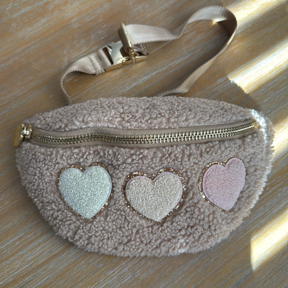 Stoney Clover Lane Patched Sherpa Fanny